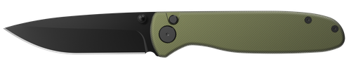 Outdoor Edge DK1C Dirk  3.25" Folding Drop Point Plain Black Oxide 8Cr13MoV SS Blade Green Anodized