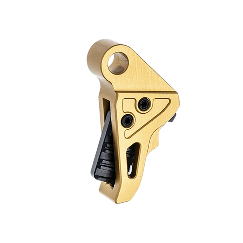 Tyrant CNC TDHCATTRIGGOLD/BLK  Trigger/Shoe Gold/Black Fits Springfield Hellcat Pro