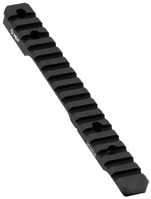 Mdt Sporting Goods Inc 102357BLK 20 MOA Picatinny Scope Base  Black Anodized Aluminum 11" Long Fits Howa 1500 Long Action