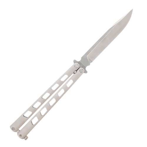 Cold Steel CSFL43ARC Arc Angel Balisong Butterfly 5.45" Folding Clip Point Plain Satin S35VN SS Blade, Aluminum Handle