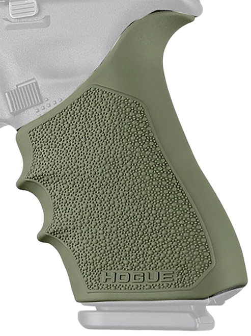 Hogue 17021 Grip Sleeve Handall Beavertail OD Green Rubber