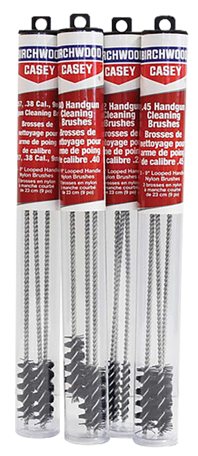 Birchwood Casey 41212 Cleaning Brushes Handgun Looped 45 Cal 9" Nylon 3 Pack