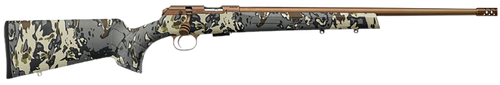 CZ-USA 02322 CZ 457 American Hunter 22 LR 5+1 20" Bronze Cerakote Steel Barrel, Bronze Cerakote Drilled & Tapped Steel Receiver, Veil Camo Fixed Synthetic Stock