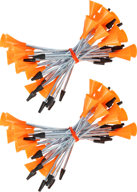 Cold Steel CSB625M Broadhead Darts Orange/Silver .625" Diameter 50 Pieces