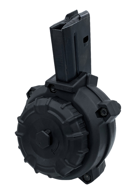 ProMag DRMA108   50rd Drum 6.8 SPC Fits AR-15 Black DuPont Zytel Polymer