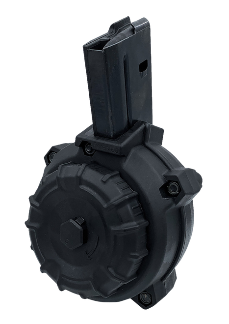 ProMag DRMA108   50rd Drum 6.8 SPC Fits AR-15 Black DuPont Zytel Polymer