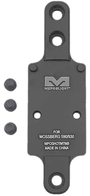 Meprolight USA 901141042 Optics Plate Shotgun Matte Black Aluminum Mossberg 930/590, RMR Footprint