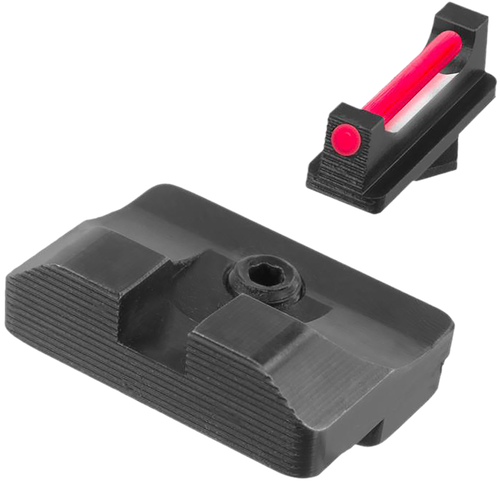 TruGlo TGTG132CZ1 Fiber-Optic Pro  Red Fiber Optic Front/Blacked Rear/Black Frame Fits CZ SP