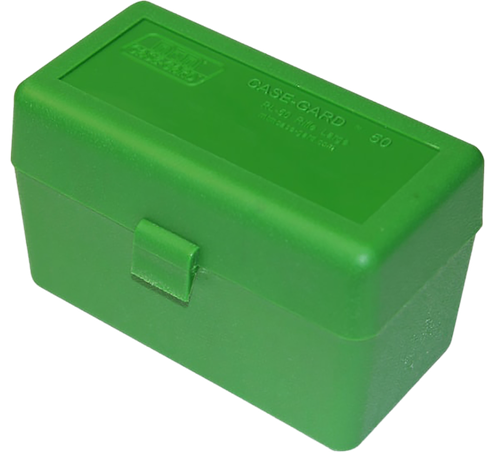 MTM Case-Gard RL5010 Ammo Box Flip-Top 270 Win/25-06 Rem/30-06 Springfield Green 50rd