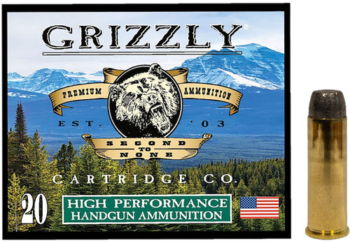 Grizzly Ammo GC41M4   41Mag 250gr Wide Flat Nose Gas Check 20 Per Box/10 Case
