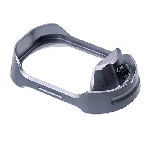 Tyrant CNC TDG17MWG5GREYBLACKSCRE  Magwell Fits Glock 17 Gen 5 Grey Aluminum