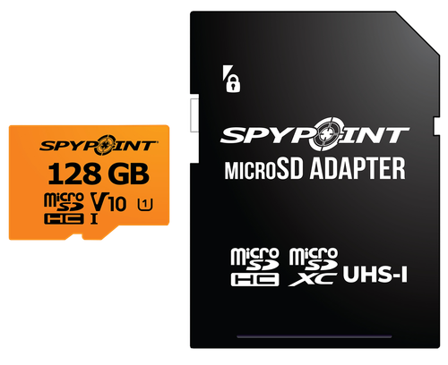 Spypoint 05887 Micro SD Memory Card  Black 128GB Memory