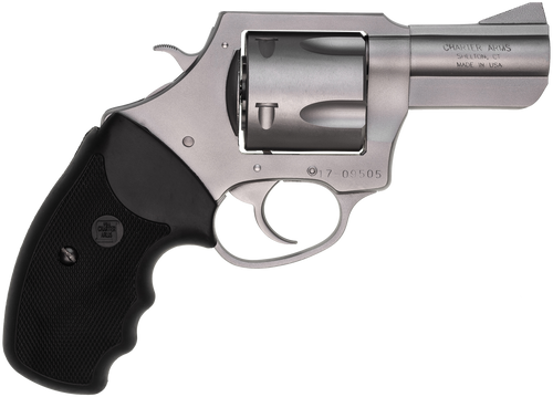 Charter Arms 74520 Pitbull  45 ACP 5rd, 2.50" Matte Stainless Steel Barrel, Cylinder & Frame, Standard Hammer, Finger Grooved Black Rubber Grip
