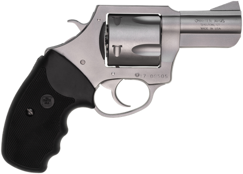Charter Arms 74520 Pitbull  45 ACP 5rd, 2.50" Matte Stainless Steel Barrel, Cylinder & Frame, Standard Hammer, Finger Grooved Black Rubber Grip