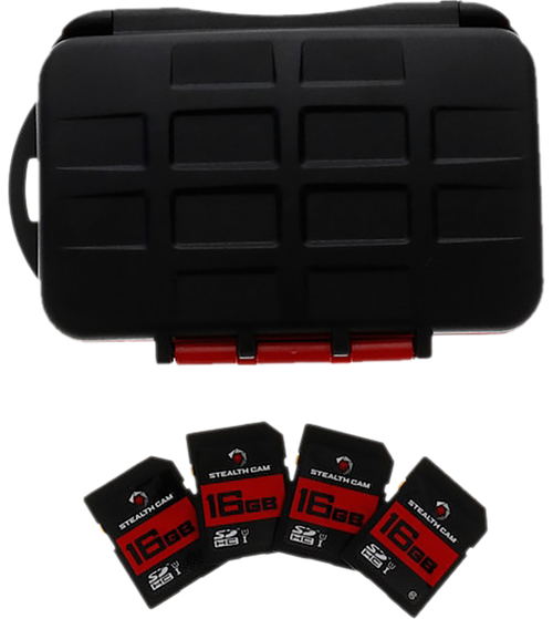 Stealth Cam STCMCSC16GB4PK Memory Card Storage Case