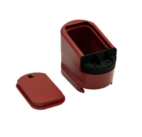 Shield Arms MPME5RED Magazine Extension  5rd Compatible w/ Shield Arms M&P 2.0 Red Anodized Aluminum
