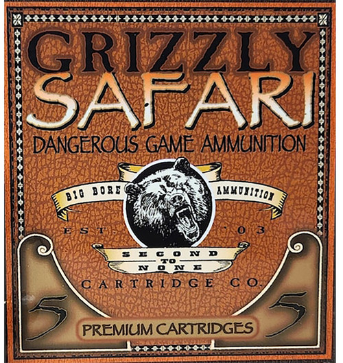 Grizzly Ammo GC458WM5   458WinMag 500gr Solid Brass 5 Per Box/10 Case