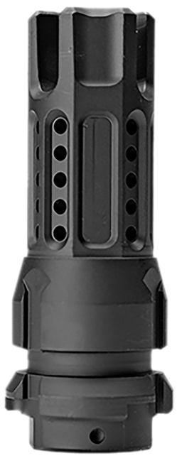 Cobalt Kinetics CKRCBKM556 KeyMo Muzzle Device 5.56x45mm NATO Black Nitride Steel 1/2"x28 Threads