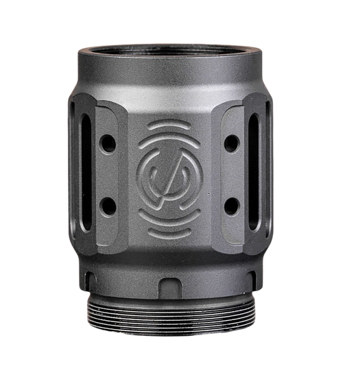 SilencerCo AC5451 Charlie MAAD Brake 2.0 Black Anodized Aluminum 2.23" OAL 1.68" Diameter