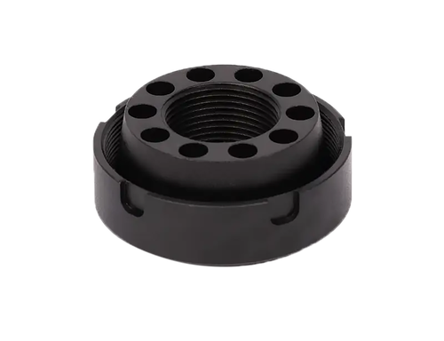 SilencerCo AC4741 Charlie Direct Thread Mount Fits 11/16"x24 Stainless Steel Oxide Black
