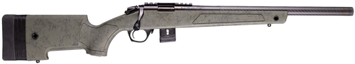 Bergara Rifles BMR010 BMR-X Carbon Fiber 22 WMR 10+1 18" Carbon Fiber Threaded Barrel, Black Cerakote Picatinny Rail Steel Receiver, Adj LOP Black w/Green Webbing Synthetic Stock