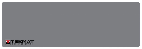 TekMat TEKR36TMLOGOGY  Cleaning Mat Gray Rubber 12"x36" TEKMAT Logo