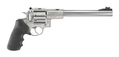Ruger 5526 Super Redhawk  22 Hornet 8rd 9.50" Satin Stainless Steel Barrel, Cylinder & Frame, Black Hogue Tamer Monogrip Grip, Transfer Bar Safety