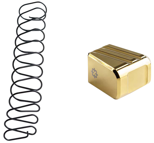Cross Armory CRG+5MEG19GD Magazine Extension  Fits Glock 19/23/32 Gen 1-5 5rd Gold Aluminum