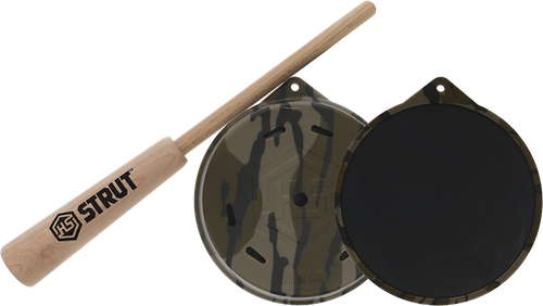 Hunters Specialties HSBBSPC Camo Cutt'R Pot Call Friction Call Attracts Turkey Species Mossy Oak Bottomland Slate