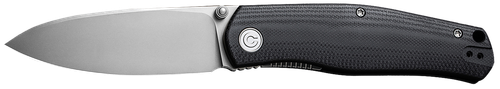 Civivi Knives C22007-1 Sokoke  EDC 3.35" Folding Drop Point Plain Bead Blasted 14C28N Steel Blade, Black G10 Handle