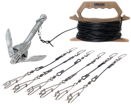 Higdon Outdoors 30340 Battleship Jerk Rig PVC Coated Steel