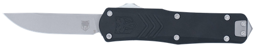 CobraTec Knives SBLKFSXGEN3DNS FS-X Gen III Small 2.75" OTF Drop Point Plain Stonewashed D2 Steel Blade, 3.88" Aluminum Handle