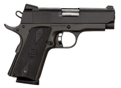 Rock Island 51429 Rock Standard CS 45 ACP Caliber with 3.60" Barrel, 7+1 Capacity, Overall Black Parkerized Finish Steel, Beavertail Frame, Serrated Slide & Black Rubber Grip