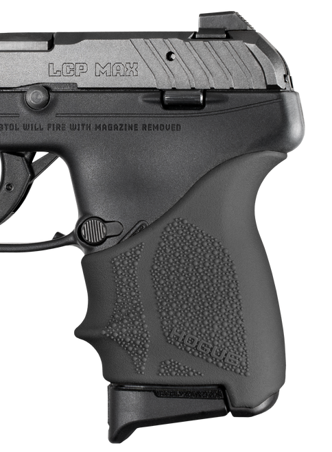 Hogue 18130 Grip Sleeve Handall Beavertail Black Rubber