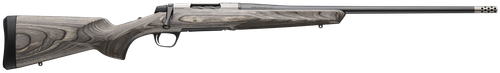 Browning 036092218 X-Bolt 2 Hunter Full Size 308 Win 4+1 22" Matte Blued Threaded Sporter Barrel, Drilled & Tapped Stainless Steel Receiver, Fixed Gray Laminate Stock, Radial Muzzle Brake