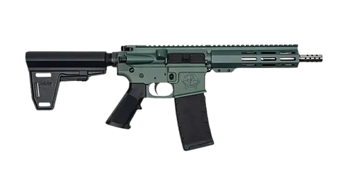 Great Lakes Firearms GL15223SSPBCHG AR-15  223 Wylde 30+1 7.50" Black Nitride Threaded Barrel, M-LOK Handguard, Charcoal Green Cerakote Aluminum Receiver w/Picatinny Rail, Black Polymer Mil-Spec Grip