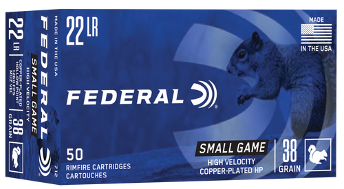 Federal 712   22LR 38gr Copper-Plated Round Nose 50 Per Box/ 100 Case