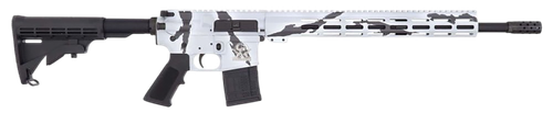Great Lakes Firearms GL15223PSNO AR-15  223 Wylde 30+1 16" Black Nitride Threaded Barrel, Pursuit Snow Cerakote Aluminum Receiver w/Picatinny Rail, M-LOK Handguard, Black Polymer Stock, Mil-Spec Grip