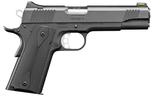 Kimber Mfg.,inc 3700551 Custom II GFO 10mm 8+1 5" Stainless Steel Slide Matte Black F/S Rubber Grip G-10 Grip
