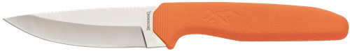 Browning 3220554 Sharp Ridge Skinner 3.50" Fixed Drop Point Plain 8Cr13MoV SS Blade, Orange Anti-Skid Rubber Handle