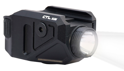 Viridian 9300050 CTL Slim C Series Black Glock 43X/48 MOS 550 Lumens 25 Yards Day/1 Mile Night Beam Rail Mount