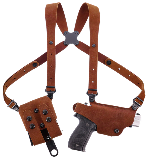 Galco CL2-894R Classic Lite 2.0 Shoulder System Shoulder Fits Chest Up To 56"/Sig P365 X Macro Tan Steerhide Right Hand