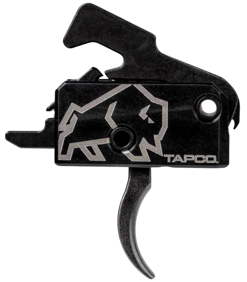 Tapco TAP22034  Rifle Trigger Black Curved Trigger Single-Stage Fits AR-15