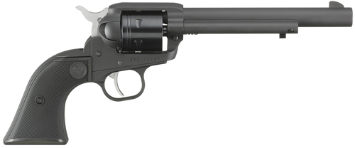 Ruger 2042 Wrangler  22 LR 6 Shot 6.50" Black Cerakote Steel Barrel, Black Cerakote Aluminum Frame, Black Cerakote Cylinder, Black Checkered Polymer Grip, Transfer Bar Safety, Exposed Hammer