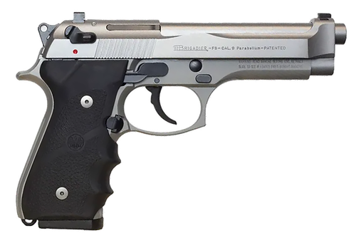Beretta USA J92F560M 92FS Inox Full Size Frame 9mm Luger 15+1 4.90" Satin Steel Barrel, Satin Stainless Steel Serrated Slide, Satin Anodized Aluminum Frame, Black Stippled Rubber Grip