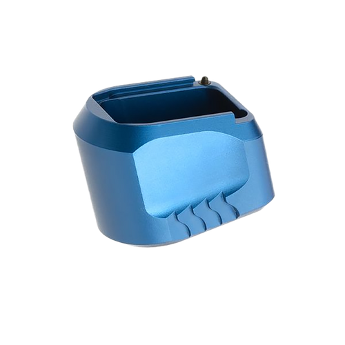 Tyrant CNC TDMPMAGEXFSBLUE  Magazine Extension Fits S&W M&P 9/40 5rd Compatible w/ Full-Size M&P 1.0/2.0 frames Blue Aluminum