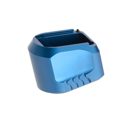 Tyrant CNC TDMPMAGEXFSBLUE  Magazine Extension Fits S&W M&P 9/40 5rd Compatible w/ Full-Size M&P 1.0/2.0 frames Blue Aluminum