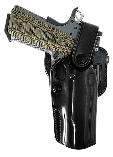 Galco APO226RB APO Strongside/Crossdraw OWB Black Steerhide Fits Glock 19 Gen 1-5 Belt Holster Mount Right Hand