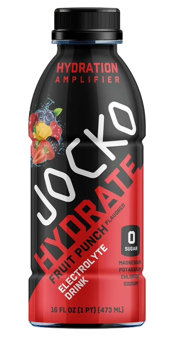 Jocko Fuel 29753 Fruit Punch Hydrate Drink 16oz 12Pack