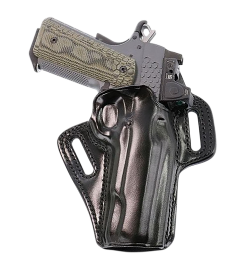 Galco APO212RB APO Strongside/Crossdraw OWB Black Steerhide Fits Kimber 1911 5" Right Hand
